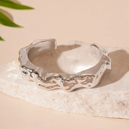 Fashion Exaggerated Irregular Bracelets for Women Simple Hip Hop Rock Personality Plastic Cuff Bangle Trendy Jewelry