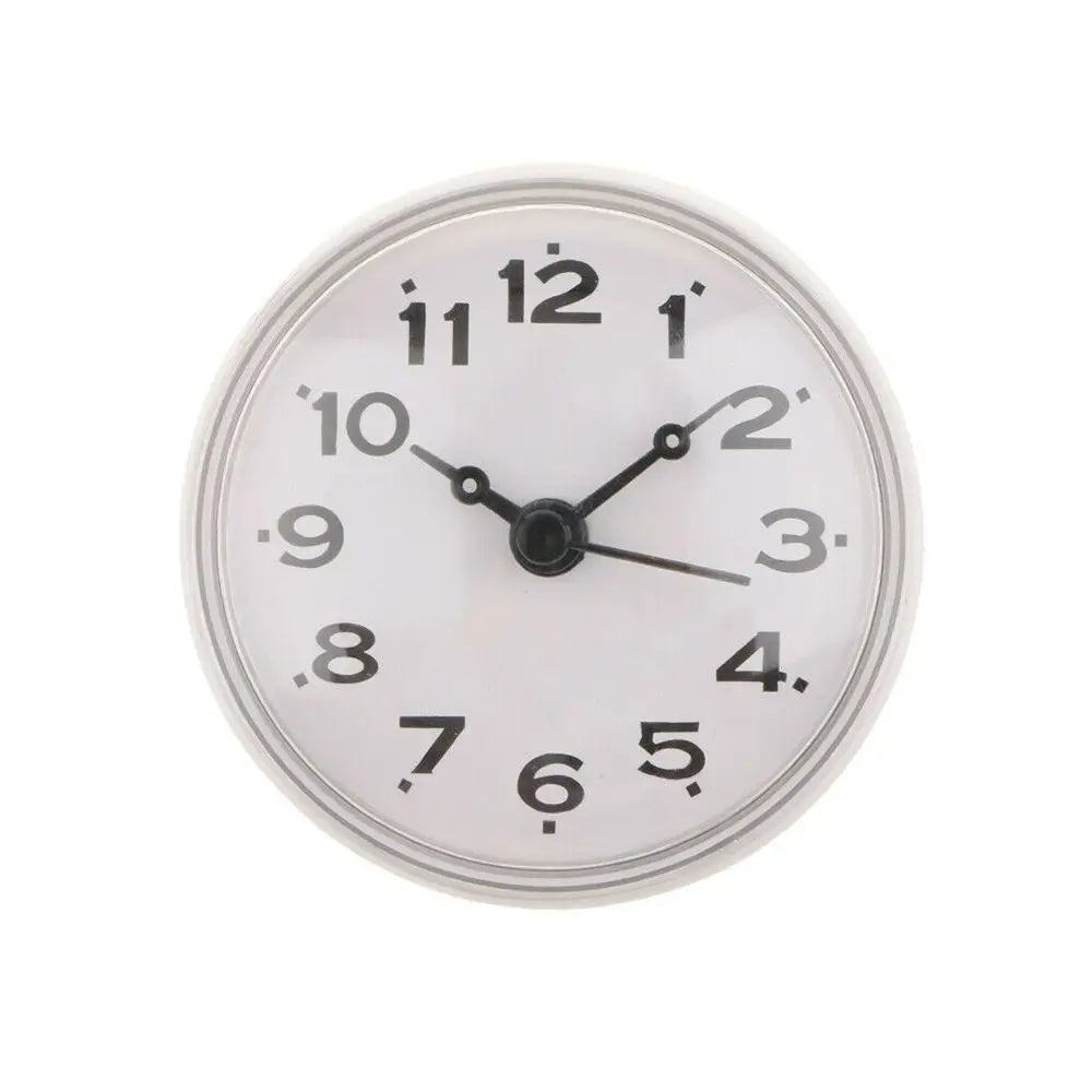 7cm Shower Anti Fog Waterproof Mini Small Table Decoration Kitchen Living Bathroom Room Wall Clock Toilet Round Sucker Decor 