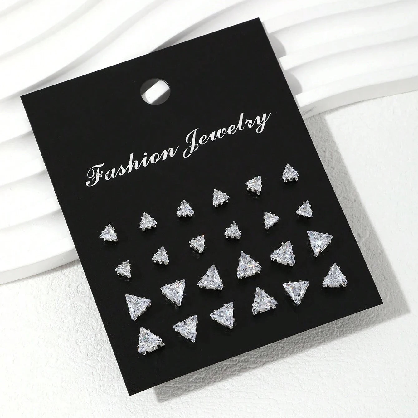 12 Pairs Of Luxurious, Simple, Shiny, And Caring Zirconia Decorative Earrings Are Suitable For Gifts To Parties,And Couples -