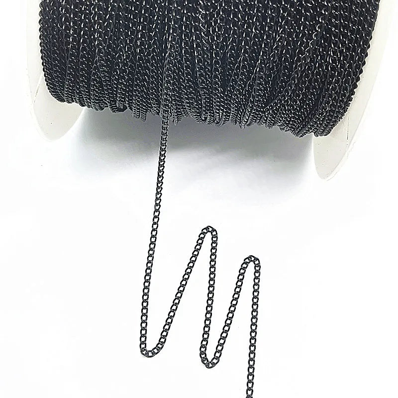 2yards Golded/silvered/Bronze/Black Plated Necklace Chain for Jewelry Making Findings DIY Necklace Chains Materials Handmade
