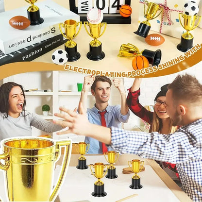 20pcs Elegant Trophy Awards - Durable Decorative Trophies for Corporate, School, Celebration Trophies, Sleek Tower Trophy - g