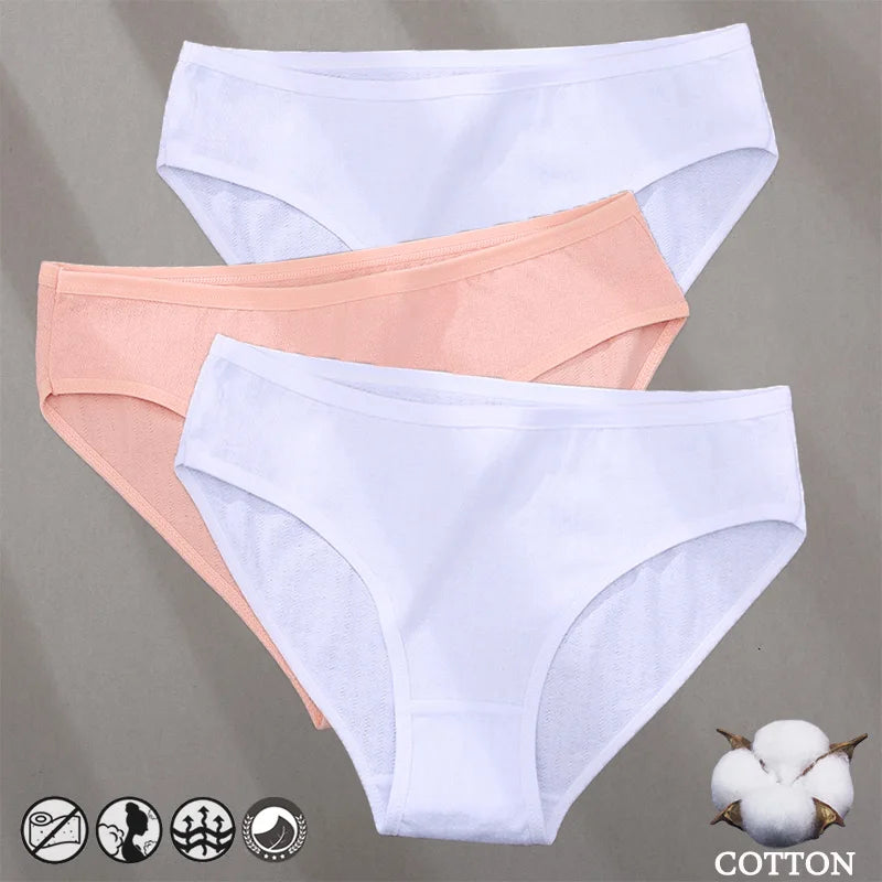 Cotton Panties Jacquard Design Pattern Women Panties Underwear Sexy Female Lingerie Briefs Solid Color Intimate Pantys for Wo