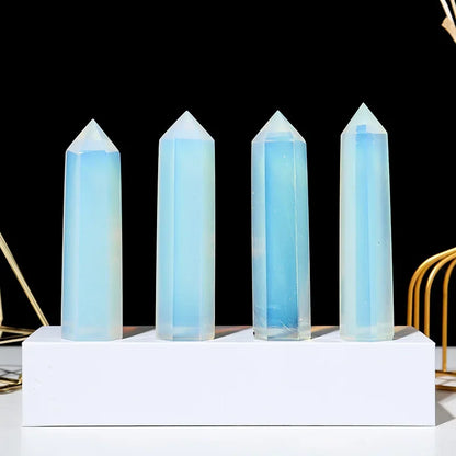 Natural Stone and Crystals Point Wand Witchcraft Rose Quartz Amethyst Home Decor Mineral Reiki Healing Stones Crafts Room Dec
