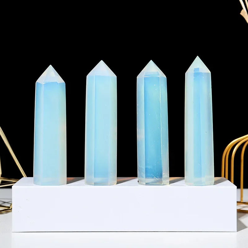Natural Stone and Crystals Point Wand Witchcraft Rose Quartz Amethyst Home Decor Mineral Reiki Healing Stones Crafts Room Dec