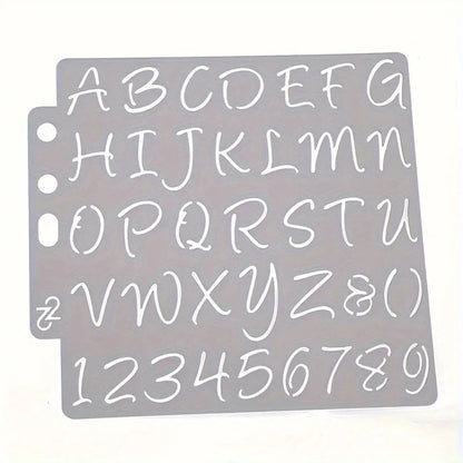 DIY Craft Alphabet Letter Stencils Template Painting Scrapbooking Embossing Stamping Album Card Decorative Embossing Paper Ca