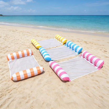 Pool Hammock Floats, 1Pack 4-in-1 Inflatable Water Hammocks Floaties (Saddle, Lounge Chair, Hammock, Drifter), , Pool Float L