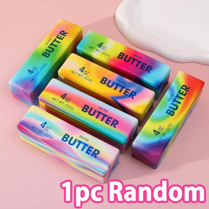 Butter Squishy Tabas Squishy Toys Anti Stress Squeeze Toy Butter Chocolate Fidget Toy Soft Sensory Food Squishies Toy Gift