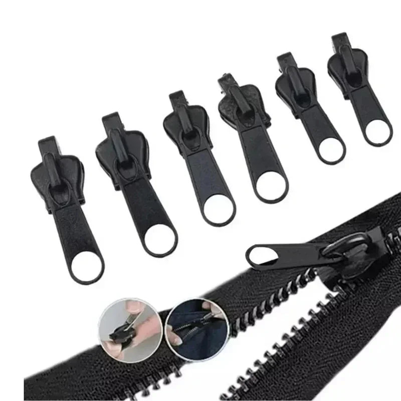 6/12pcs Instant Zipper Universal Instant Fix Repair Kit Replacement Zip Slider Teeth Multifunctional Clothing Replacement Zip