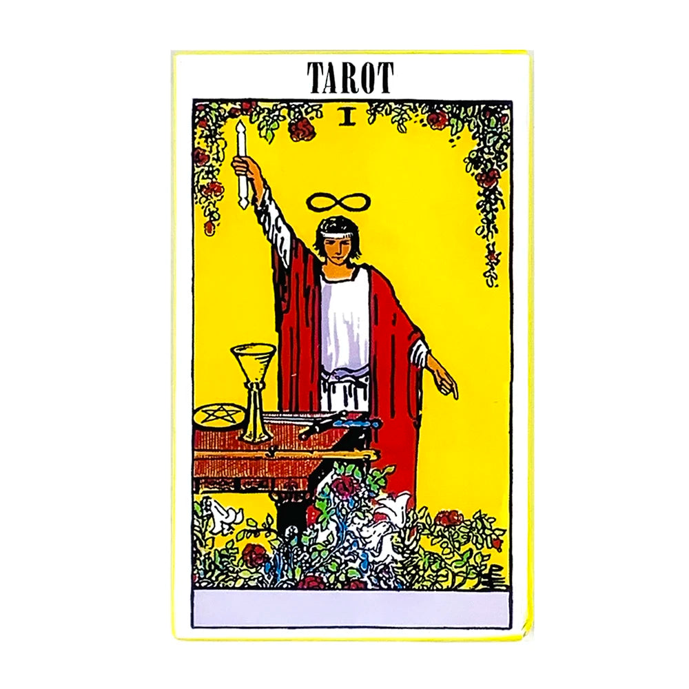 Tarot Cards A 78PCS Tarot Deck English Version Prediction Divination Board Game, Halloween and Christmas Gifts