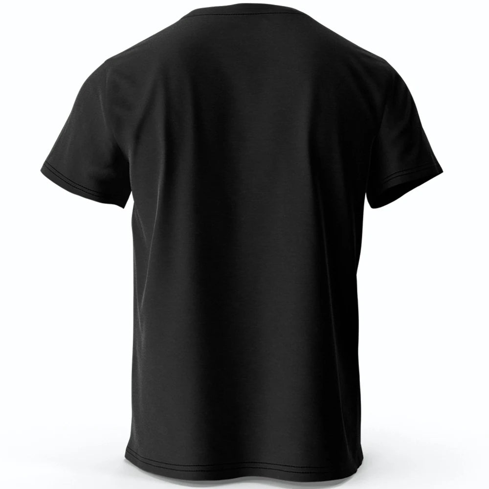 Minimalist Tiger Silhouette Printed 100% Cotton T-Shirt, Breathable Round Neck Short Sleeve Tee for Men & Women