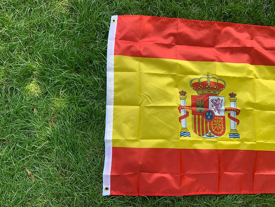 (SKY FLAG) Spain Flag 60x90cm 90x150cm ES Espana Spanish Flag Super Poly Football Flag Indoor Outdoor for Celebration Big Fla