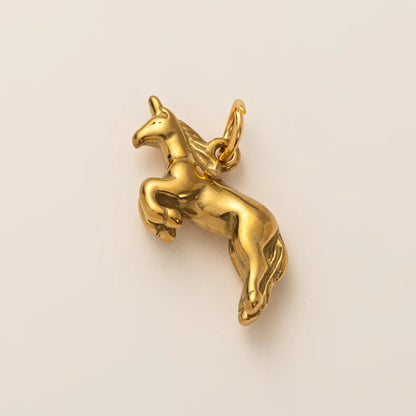 Animal Series Pendant Stainless Steel DIY Small Pendant Vacuum Plated 18K Gold Color Preserving Accessory in Furnace - unicor