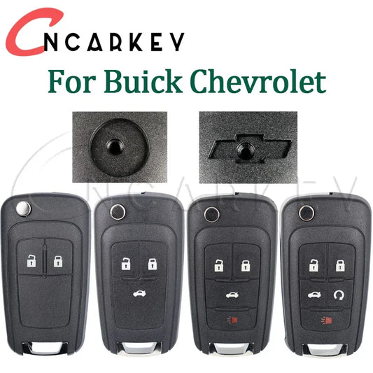 For Buick Chevrolet Cruze Epica Lova Camaro Impala Aveo Malibu Sail Orlando Trax Spark Remote Key Shell 2345Buttons Car Key C