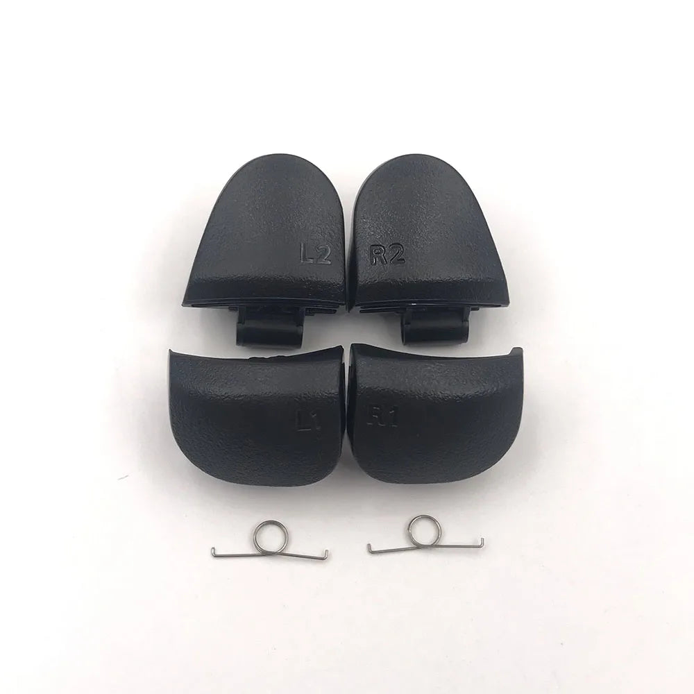 1-10 Set Black Replace R1 L1 R2 L2 Triggers Buttons For PS5 010 020 030 Controller Game Key w/ Spring