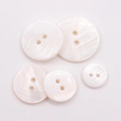 10Pcs Natural Pearl Shell Buttons for Clothing Sewing Accessories Scrapbooking DIY Crafts Garment Decoration Round Shell Butt