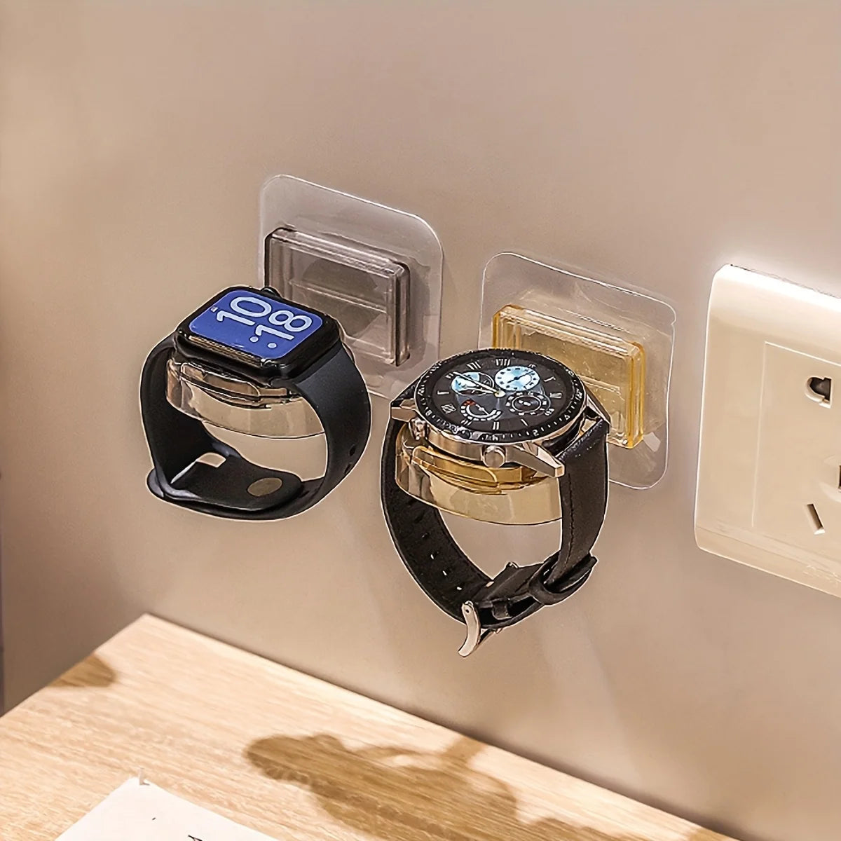 Wall-mounted watch charging stand, multi-functional charging stand, watch placement and storage rack