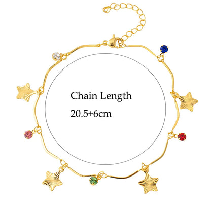 Female Heart Anklets Bracelet Sandals Foot Jewelry Leg New Anklets on Foot Bracelets for Women Leg Chain Jewelry Accessories 