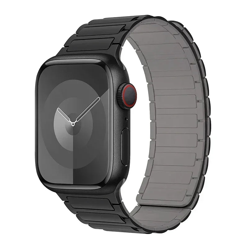 Magnetic Loop for Apple Watch Bands 44mm 40mm 49mm 45mm 41mm 38mm Silicone Bracelet iWatch Series 9 8 7 6 5 4 3 Se ultra 2 st