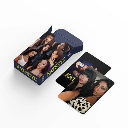 55Pcs/Set Kpop Idol KATSEYE New Album BEAUTIFULCHAOS Lomo Cards LARA DANIELA HD Printd Photocards Stickers MANON MEGAN Fans G