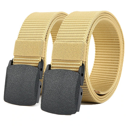 Military Automatic Buckle Nylon Belt Outdoor Hunting Multifunctional Tactical Canvas Belt Men Belt