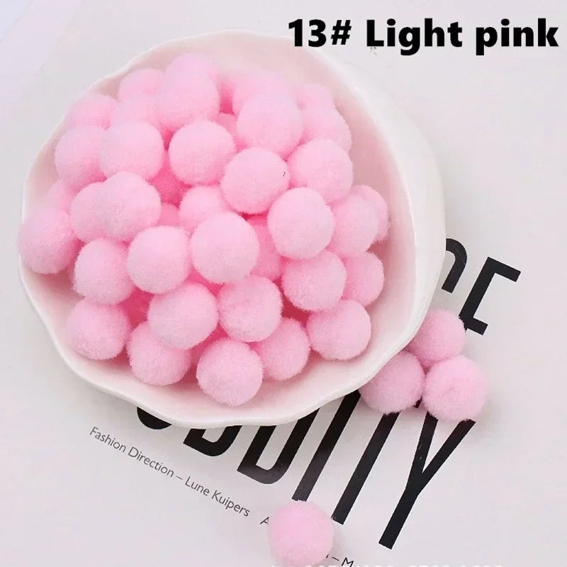 Mini Fluffy Soft Pom Poms Pompoms Ball,Handmade Craft Toys,Wedding Christmas Decor,DIY Sewing Supplies,8mm,10mm,15mm,20mm,30m