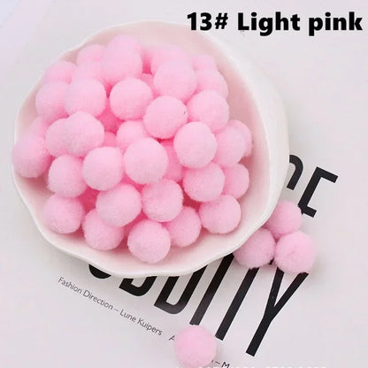 Mini Fluffy Soft Pom Poms Pompoms Ball,Handmade Craft Toys,Wedding Christmas Decor,DIY Sewing Supplies,8mm,10mm,15mm,20mm,30m