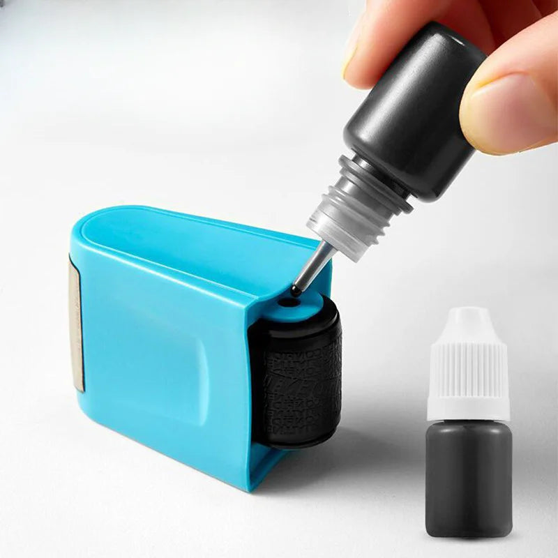 Stamp Roller Anti-Theft Protection ID Seal Smear Privacy Confidential Data Guard Information Data Identity Address Blocker