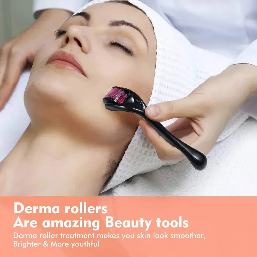 540 Needles for Facial Body Hair Growth Derma Roller for Skin Beard 0.2mm 0.25mm 0.3mm Needle Micro Face Roll Tool