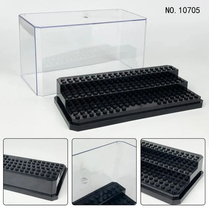 Compatible building block display box storage box building block doll collection step-by-step hand display
