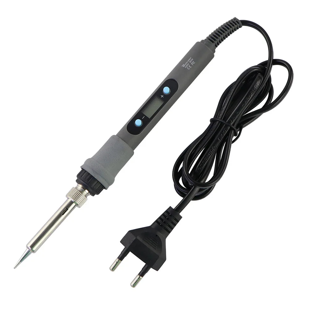 60W/80W Electric Soldering Iron Adjustable Temperature Digital Display Electronic Welding Repair Tools With Solder Tin Iron T
