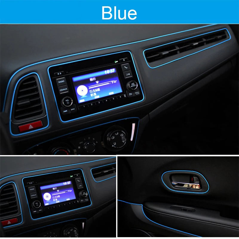 Car Moulding Decoration Flexible Strips1/3/5M Interior Auto Mouldings Car Cover Trim Dashboard Door Edgein Car-styling Univer