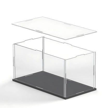 1pc Clear Acrylic Display Case Dustproof Toys Figures Car Trucks Vans Model Box Collection Storage Organizer Countertop Show 
