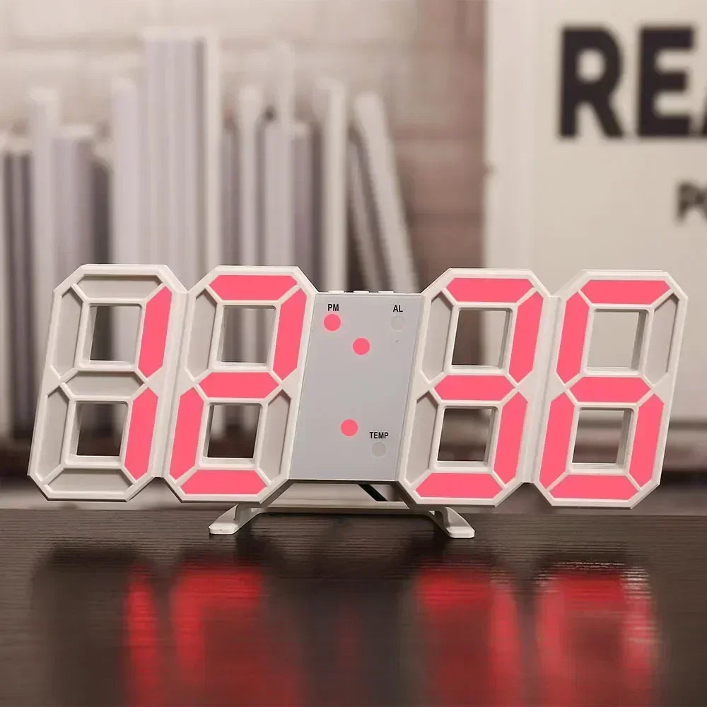 Digital Wall Clock Desk Watches Electronic Alarm Modern Home Decoration for Bedroom Decor Interior Led Table Clocks Living Ro