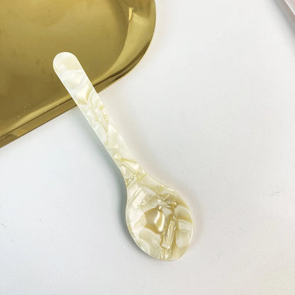 Natural Acrylic Ice Spoon Cream Coffee Caviar Spoon Stirring Spoons Dessert Spoon Teaspoon Crafts Kitchen Tool Tableware - Sp