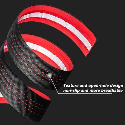 1pair Perforated Breathable Handlebar Tapes Non-slip Road Bike Bar Tape EVA/PU Soft Anti-Vibration Wrap Tape Durable Bar Bart
