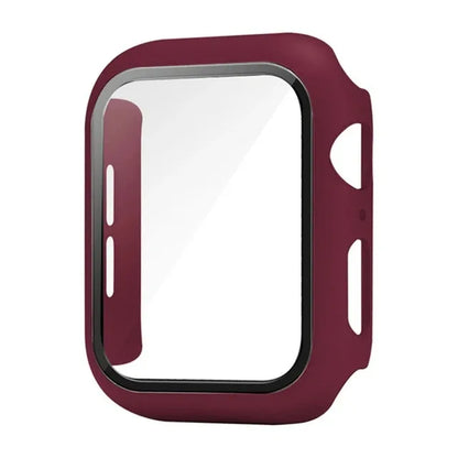 Glass+Cover For Apple Watch case 44mm 40mm 41 42 45 mm 49mm 46mm Screen Protector iWatch series Ultra 10 9 8 7 6 SE 5 Accesso
