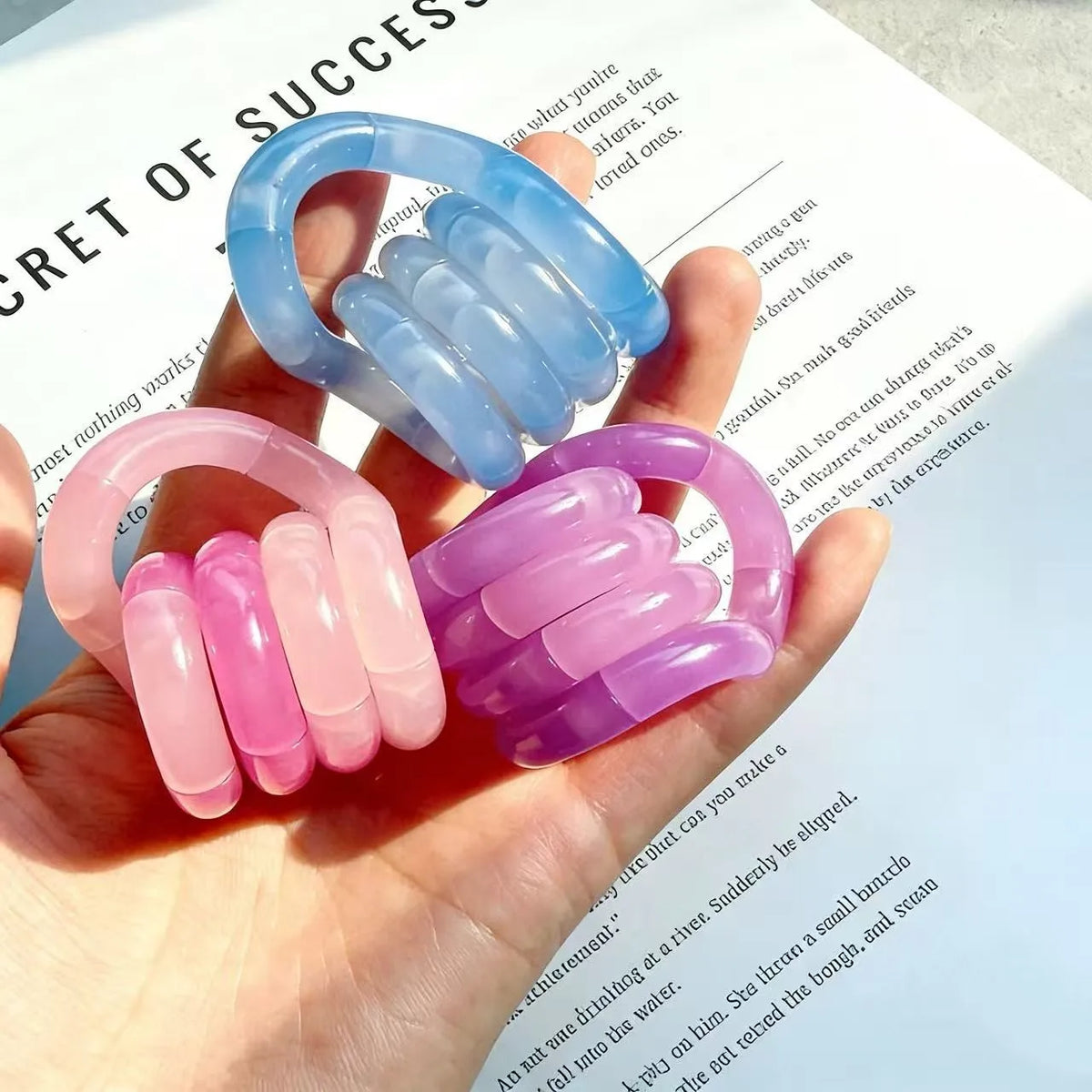 Tangle Fidget Gifts Ornament Color Transformation Toys Finger Rope Toys Creative Party Gifts Stress Relieving Tangle Rope