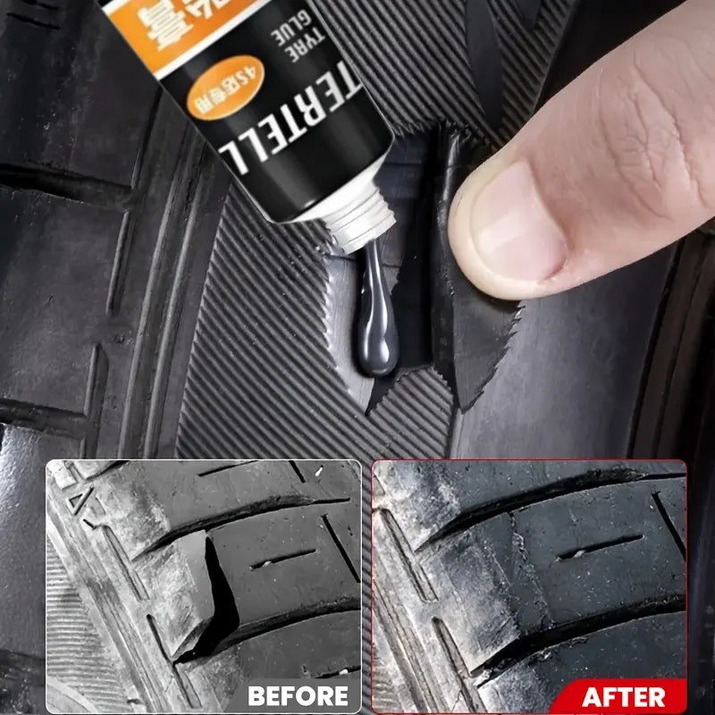 High Viscosity Shoe Glue - Tire Repair Adhesive for Cracked Soles & Damaged Shoes, Waterproof & Wear-Resistant Rubber Filler