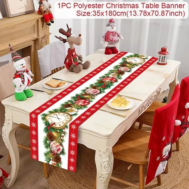 Table Runner Christmas Decoration For Home Decor 2025 Gifts - 37
