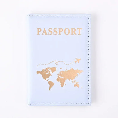 Women Men RFID Vintage Business Passport Covers Holder Multi-Function ID Bank Card PU Leather Wallet Case Travel Accessories 