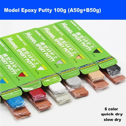 Model AB Epoxy Putty Quick /Slow Dry For Model Repairs Sculpturing Action Figure BJD Fabrication Re-modeling DIY 100g