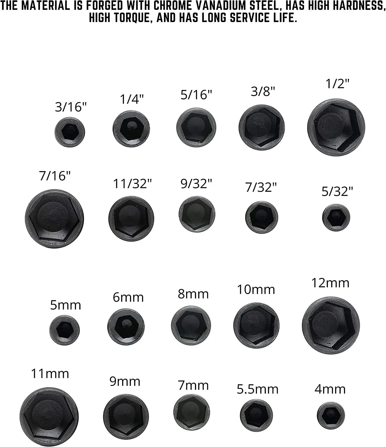 9pcs/set 5mm-13mm Hex Sockets Sleeve Nozzles Nut Driver Set Screwdriver Set Schroevendraaier Set Bits Sets Tools Socket Wrenc