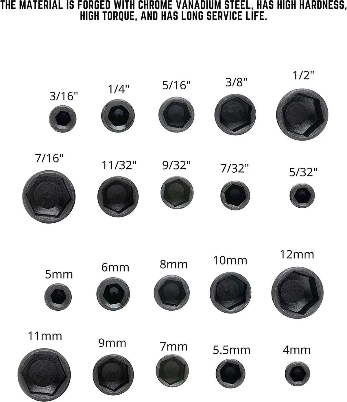 9pcs/set 5mm-13mm Hex Sockets Sleeve Nozzles Nut Driver Set Screwdriver Set Schroevendraaier Set Bits Sets Tools Socket Wrenc