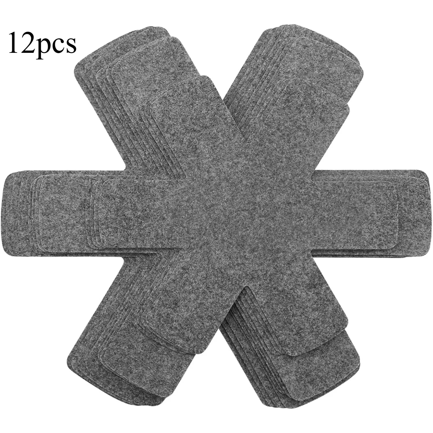 Pot and Pan Protectors, Set of 12 and 3 Different Size, Pot Dividers Pads/Stacking Pan Protectors/Pan Separators Pads - 12 pc