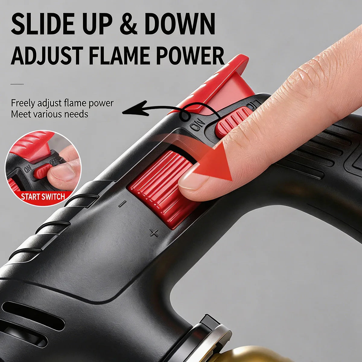 Extended Butane Torch Long Tube Gas Blow Torch For Outdoor Camping BBQ Soldering Welding Kitchen Cooking Hand Tool
