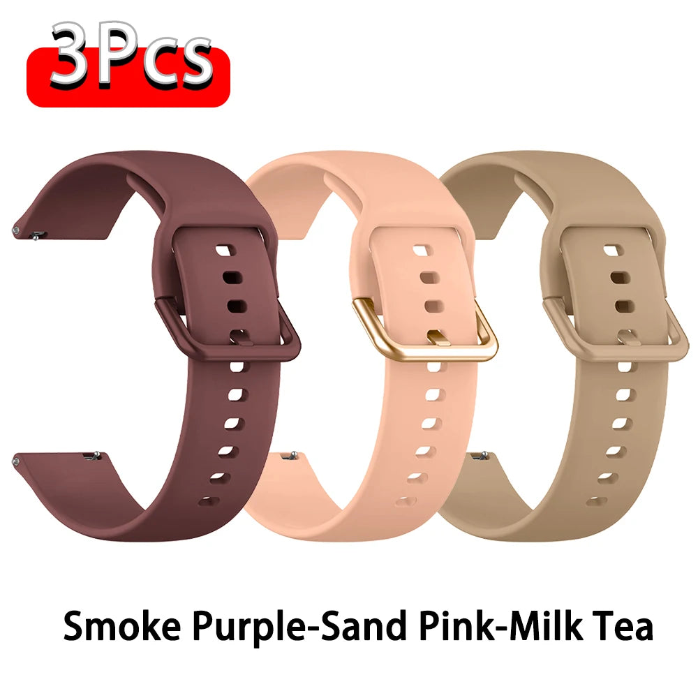 Strap For Amazfit GTS 2/4/3/GTS 2/4 Mini/GTR 4/2/2e 20mm/22mm Watch Silicone Sport Bracelet Amazfit bip 6 5 3/u pro Series ba