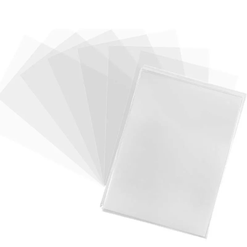 100 Counts Transparent Games Card Sleeves Playing Protector Compatible Trading Cards Folder Case Holder Toy Gift