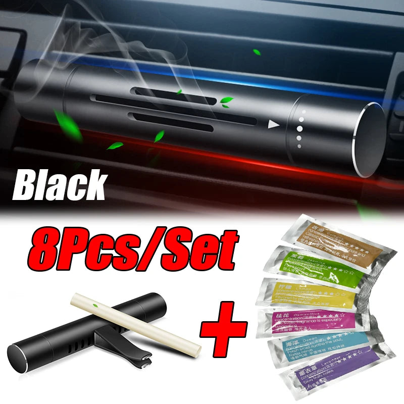 8Pc/Set Car Air Vent Perfume Car Air Freshener Flavoring Smell Aroma Car Perfumes Air Freshener Parfum Auto Interior Accessor