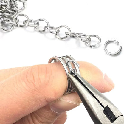 200Pcs Stainless Steel Open Jump Rings for Jewelry Making Supplies DIY Double Loops Split Rings Connectors For Jewelry Findin
