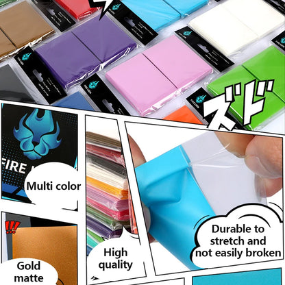 100PCS 66x91mm Matte Entertainment Card Sleeves Holder for TCG Cards Protector for MTG Card Sleeves Game Cards Frosted Sleeve
